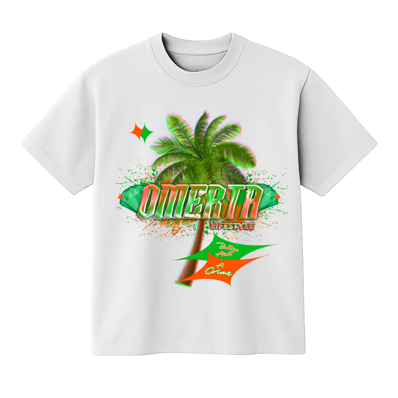 Ballin' Ain't A Crime T-Shirt - White/Green