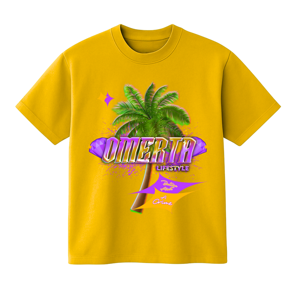 Ballin' Ain't A Crime T-Shirt - Gold/Purple