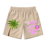 Omerta Lifestyle - Ballin' Ain't A Crime Shorts - Tan/Pink