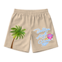 Omerta Lifestyle - Ballin' Ain't A Crime Shorts - Tan/Blue