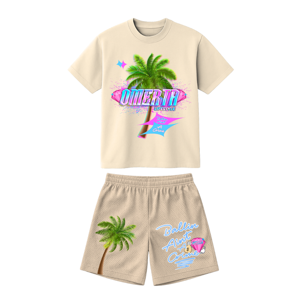 Omerta Lifestyle - Ballin' Ain't A Crime Set - Tan/Blue
