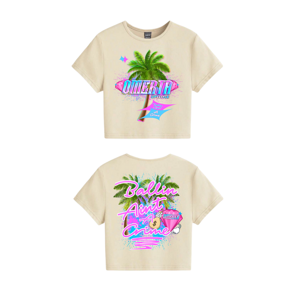 Omerta Lifestyle - Women's Solid Crop Tee