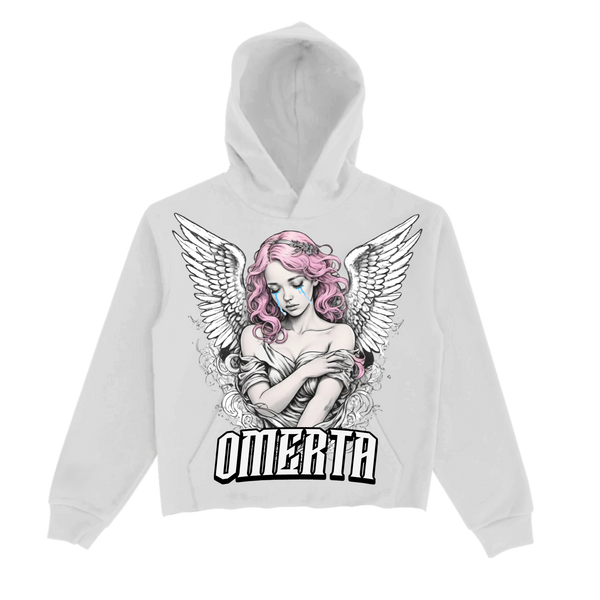 Omerta Lifestyle - Angels Cry Cropped Hoodie