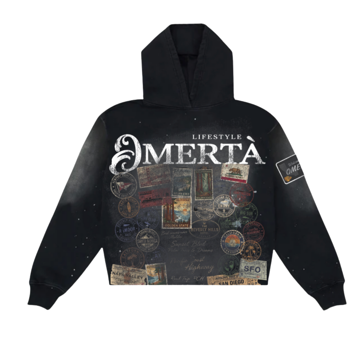Omerta Paint Dyed Hoodie