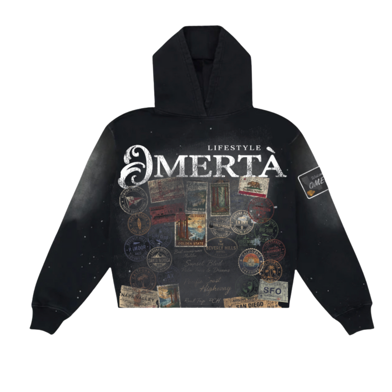 Omerta Paint Dyed Hoodie