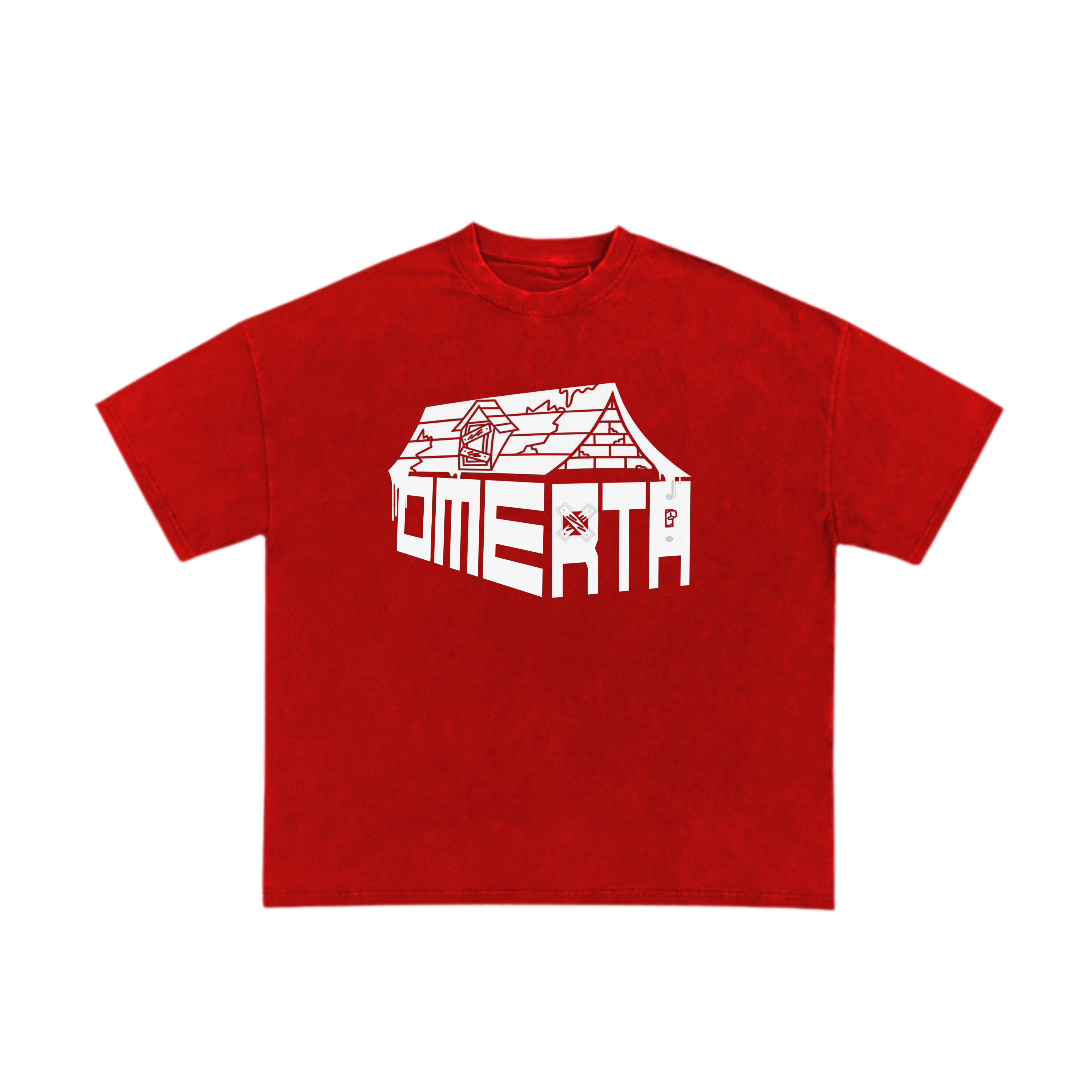 Omerta Trap House T-Shirt - Red