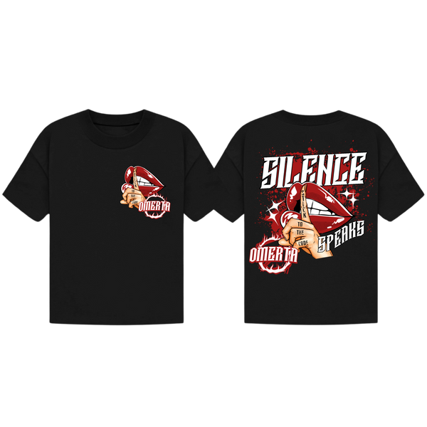 Omerta Lifestyle - Silence Speaks Heavyweight T-Shirt