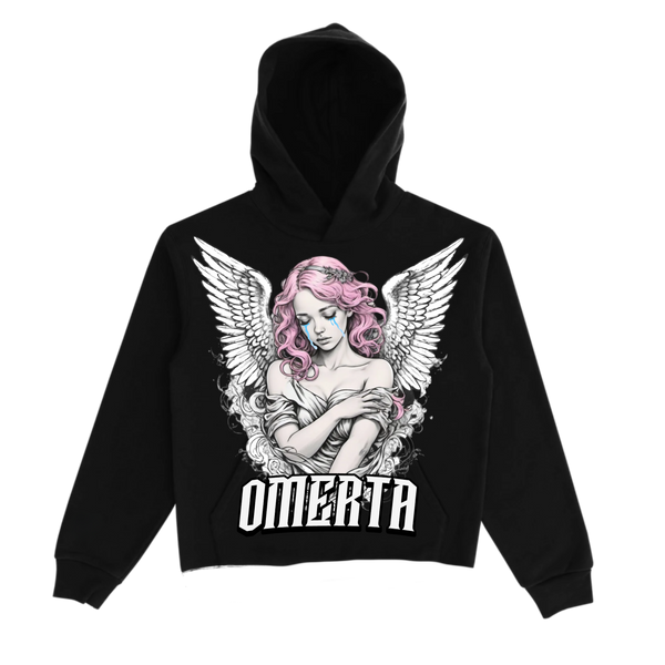 Omerta Lifestyle - Angels Cry Cropped Hoodie