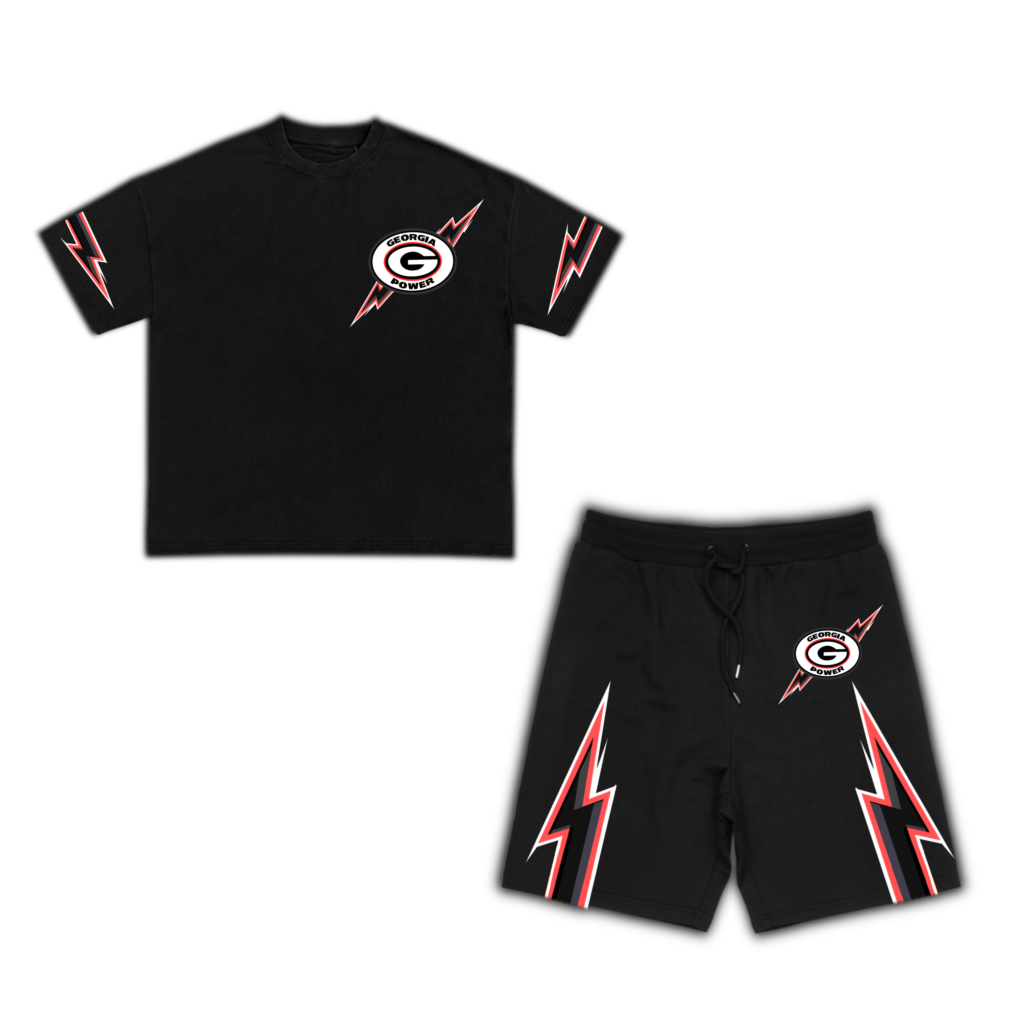 Omerta Lifestyle - Georgia Power T-Shirt/Short Set -