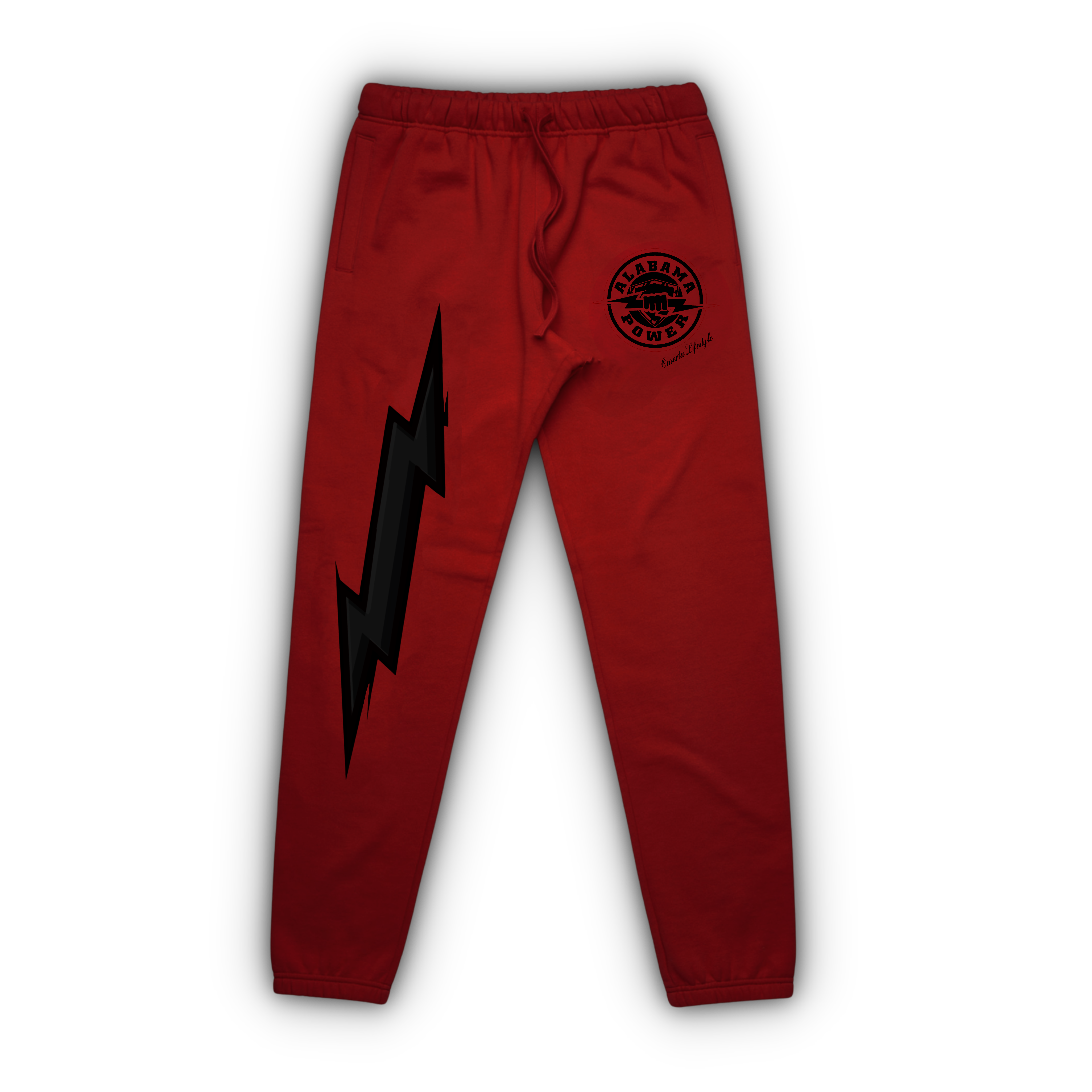 Omerta Lifestyle - Alabama Power Sweats - Red