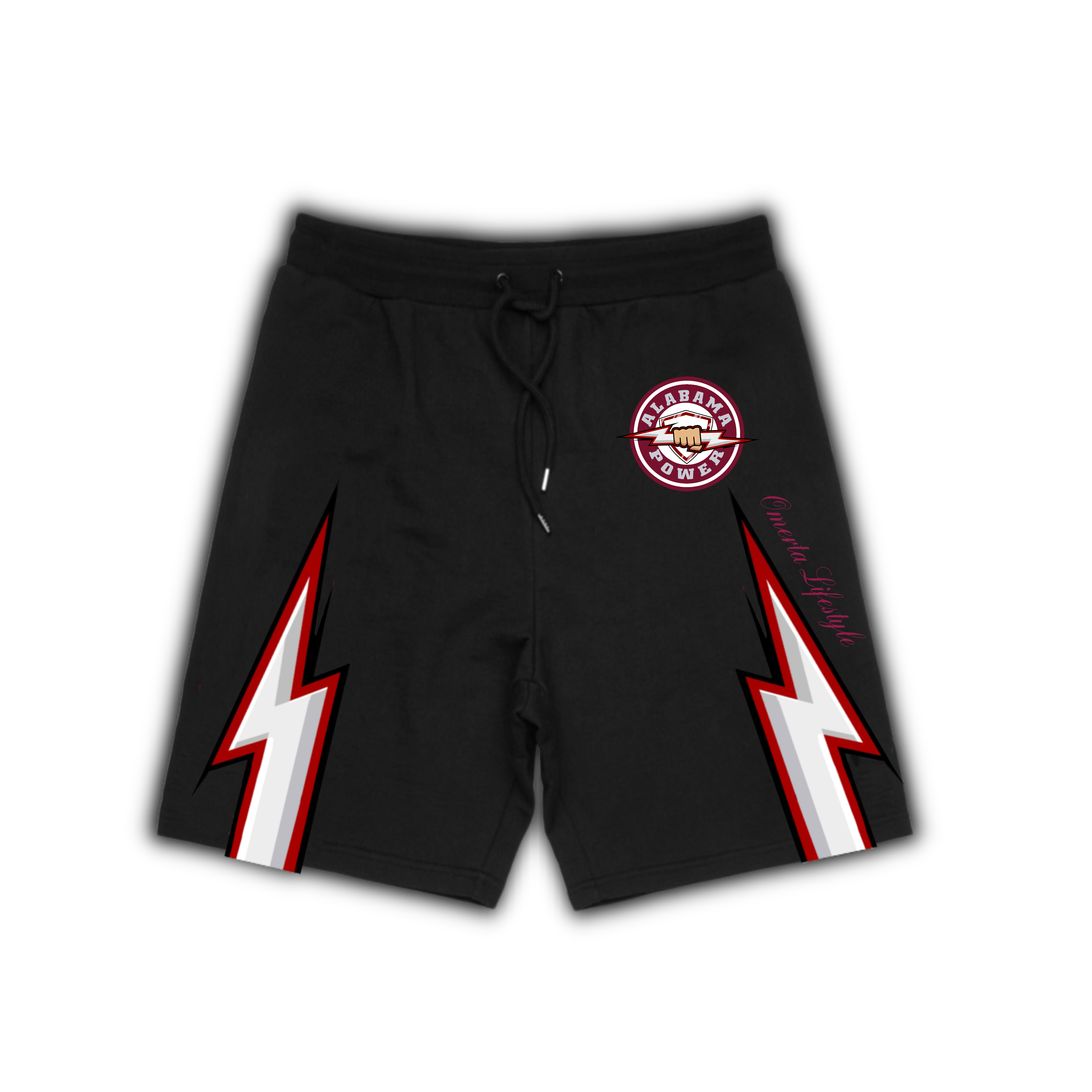 Omerta Lifestyle - Alabama Power Shorts - Black