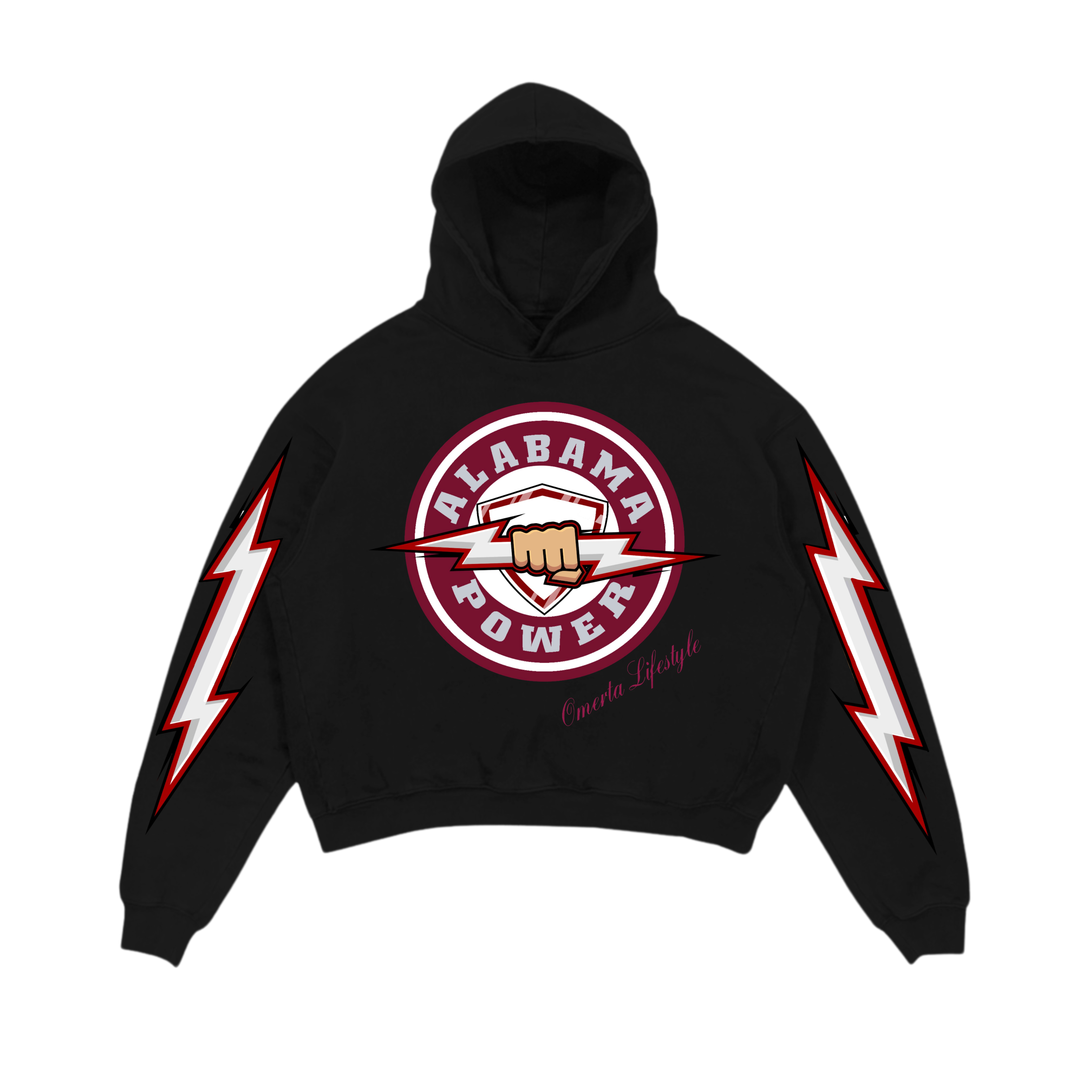 Omerta Lifestyle - Alabama Power Hoodie - Black