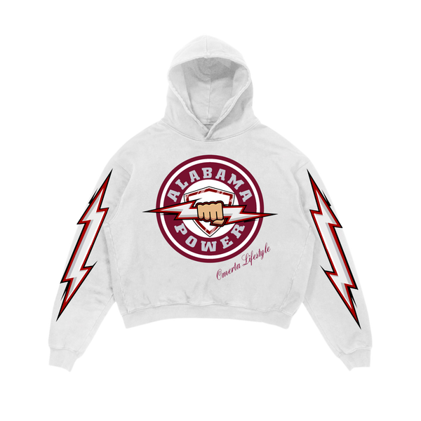 Omerta Lifestyle - Alabama Power Hoodie - White