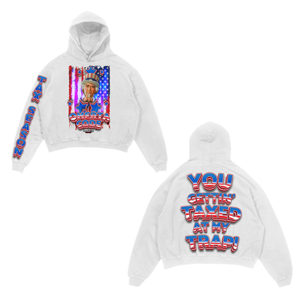 Omerta Lifestyle - UncleSam Hoodie - White