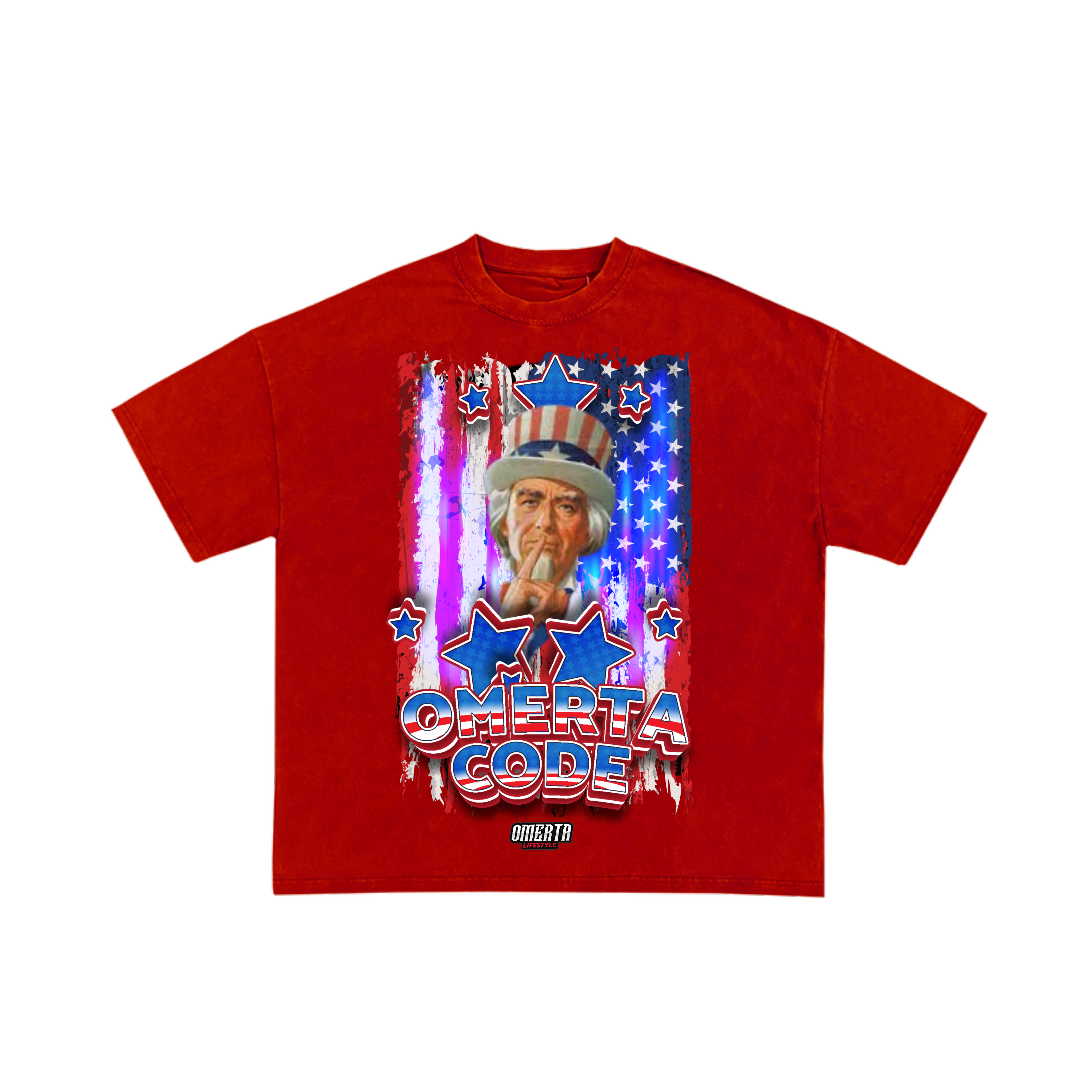 Omerta Lifestyle - UncleSam T-Shirt - Red